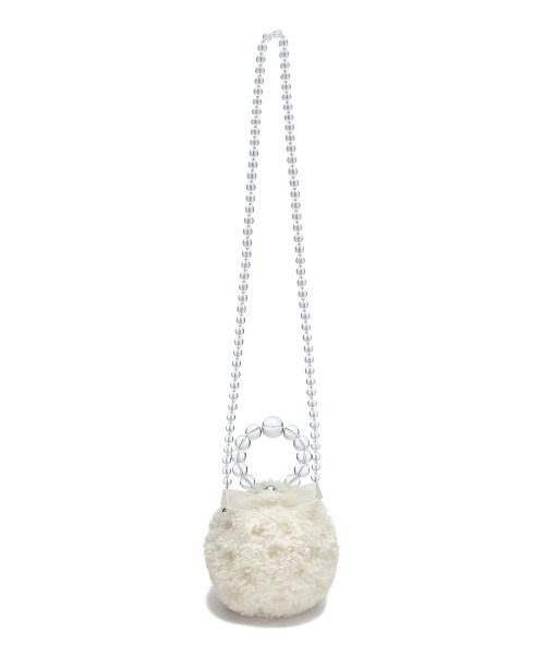 ハンドバッグ 「X SUSAN FANG」 FURRY BUBBLE BOW BAGの画像