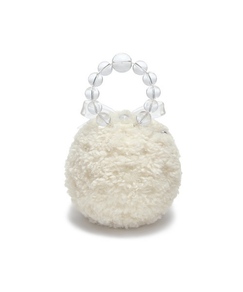 ハンドバッグ 「X SUSAN FANG」 FURRY BUBBLE BOW BAGの画像