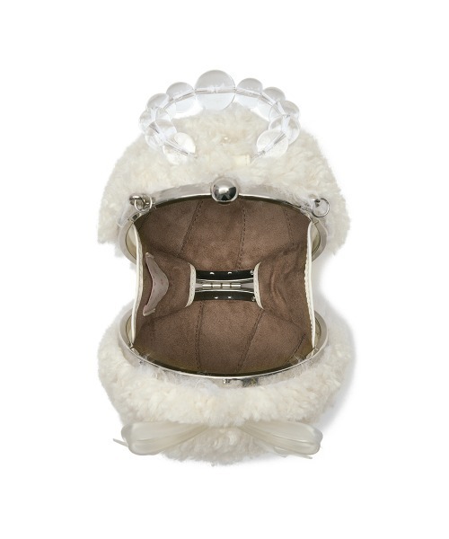 ハンドバッグ 「X SUSAN FANG」 FURRY BUBBLE BOW BAGの画像