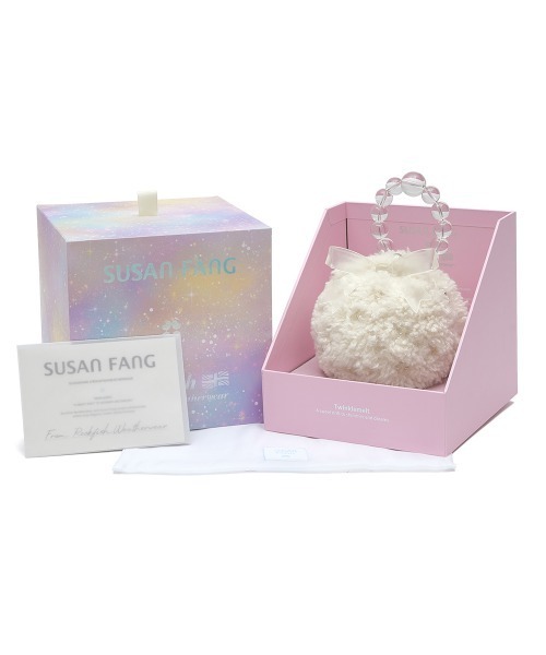ハンドバッグ 「X SUSAN FANG」 FURRY BUBBLE BOW BAGの画像