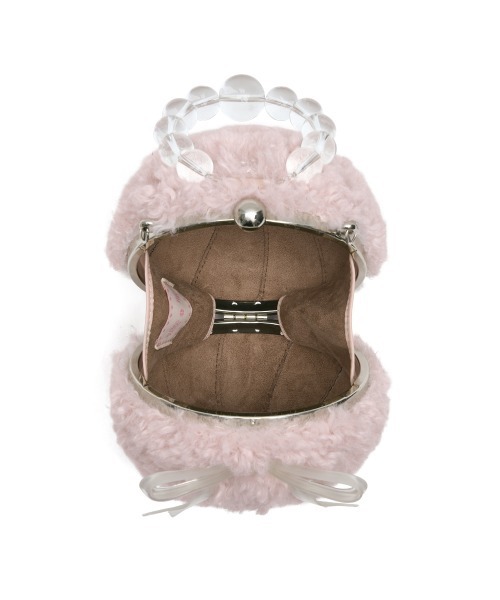ハンドバッグ 「X SUSAN FANG」 FURRY BUBBLE BOW BAGの画像