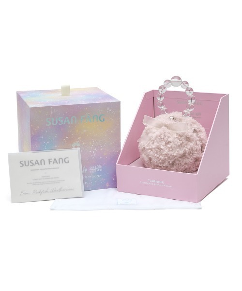 ハンドバッグ 「X SUSAN FANG」 FURRY BUBBLE BOW BAGの画像