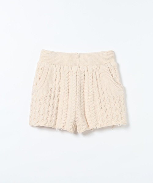 JEANASIS（ジーナシス） パンツ ケーブルニットショートパンツ/621491
