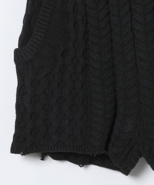 JEANASIS（ジーナシス） パンツ ケーブルニットショートパンツ/621491