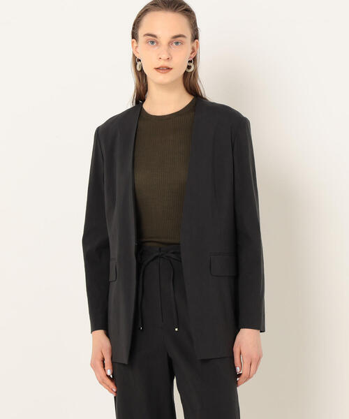 Ballsey 現行品ノーカラージャケット36 Ballsey（ボールジィ） ノーカラージャケット 36 ピンク レディース