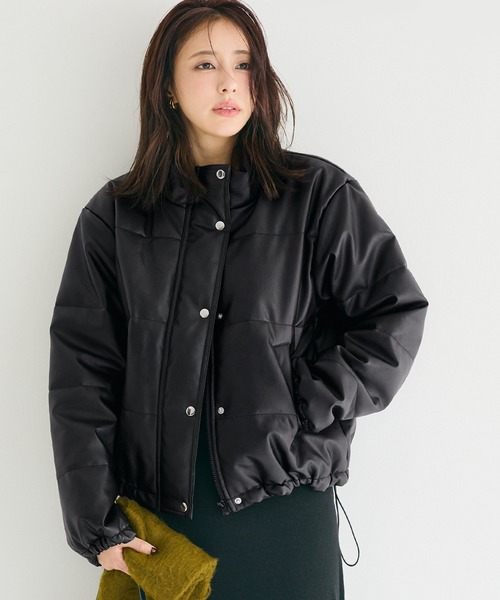 K*読様 CCU ノーカラーレザージャケット ヌバック カーキ 2 大阪店WEB限定受注制【Chikashitsu +】washing vegan leather jacket