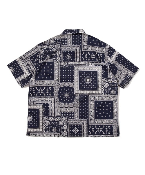 「APPLEBUM」 半袖シャツ LARGE ネイビー メンズ_画像3