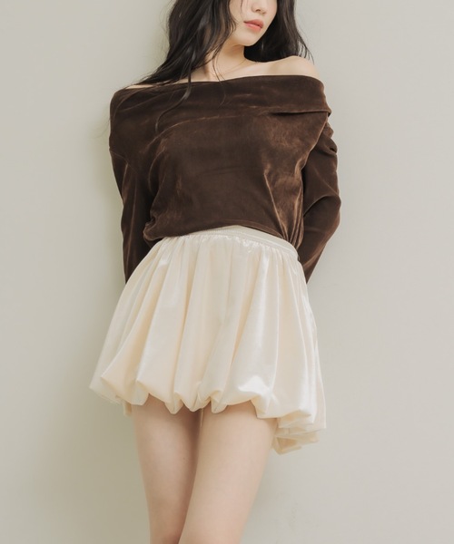 NEUNA（ヌナ） スカート ベロアバルーンミニスカート : ZOZOTOWN Yahoo