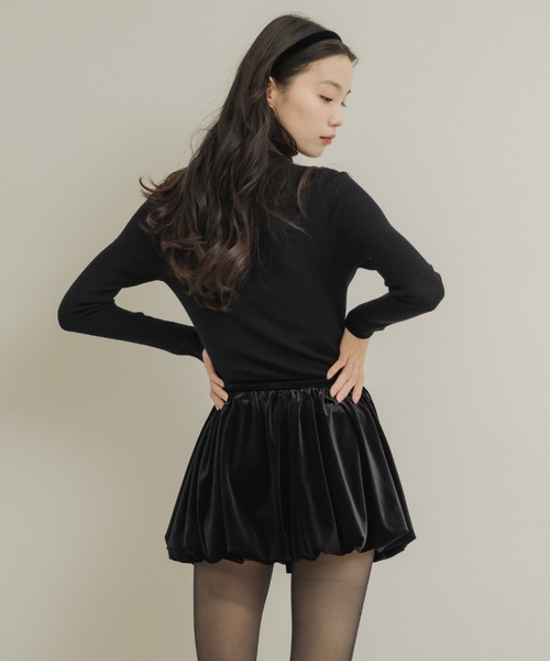 NEUNA（ヌナ） スカート ベロアバルーンミニスカート : ZOZOTOWN Yahoo