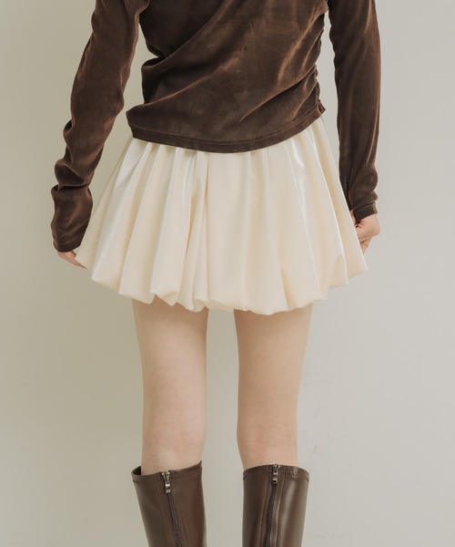 NEUNA（ヌナ） スカート ベロアバルーンミニスカート : ZOZOTOWN Yahoo