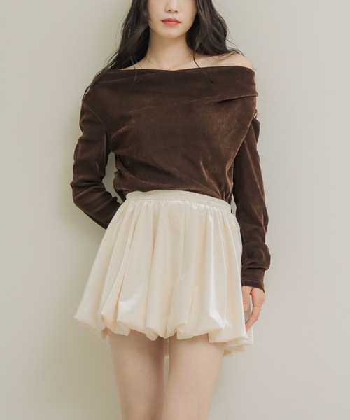 NEUNA（ヌナ） スカート ベロアバルーンミニスカート : ZOZOTOWN Yahoo