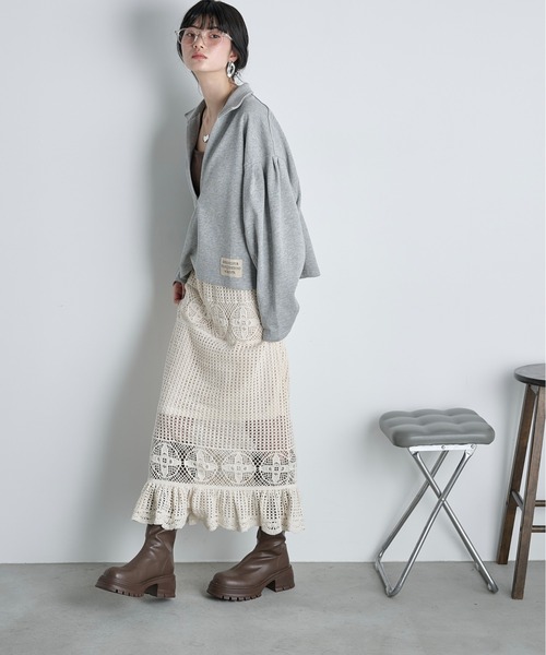 THE Yon スカート コットンクロシェマーメイドスカート : ZOZOTOWN