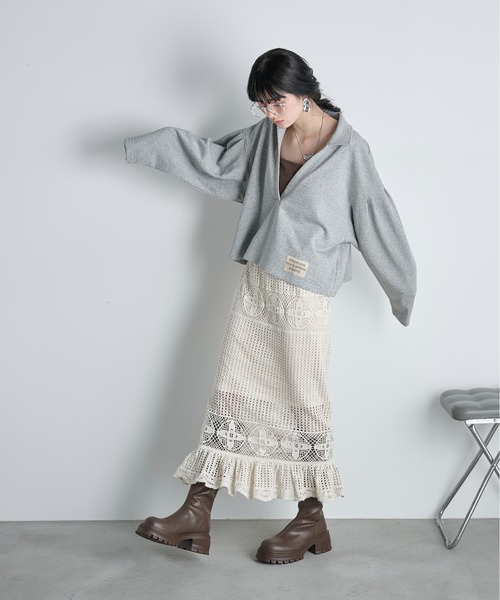 THE Yon スカート コットンクロシェマーメイドスカート : ZOZOTOWN