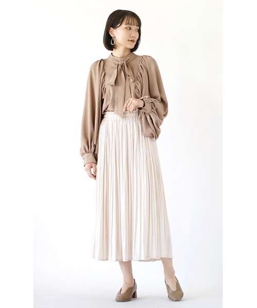 「e-zakkamania stores」 長袖ブラウス M ライトベージュ レディース_画像8
