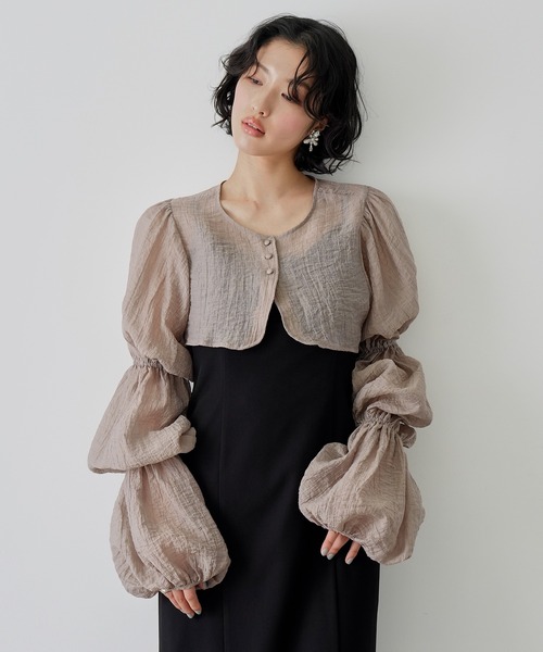 NOGLE ワンピース 「NOGLE/ノグル」2wayシアーティアードボレロセット