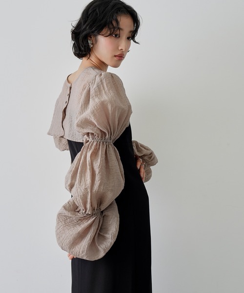 NOGLE ワンピース 「NOGLE/ノグル」2wayシアーティアードボレロセット