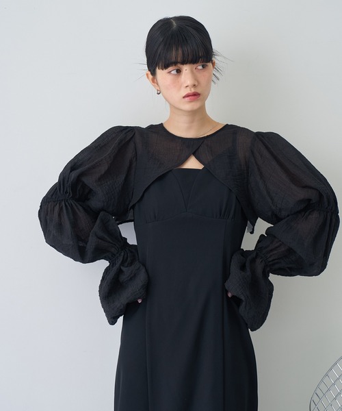 NOGLE ワンピース 「NOGLE/ノグル」2wayシアーティアードボレロセット