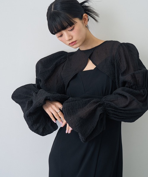 NOGLE ワンピース 「NOGLE/ノグル」2wayシアーティアードボレロセット