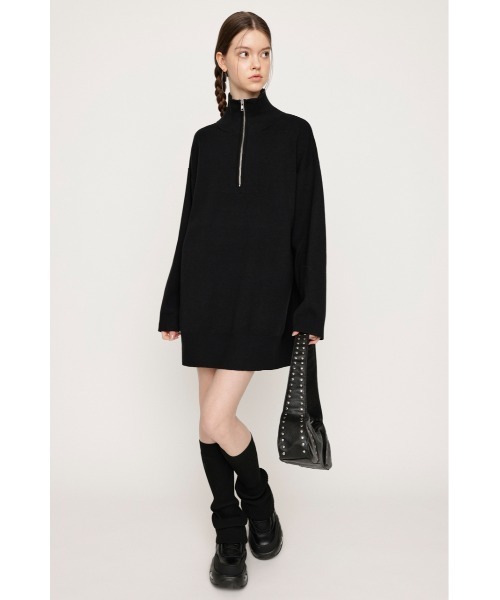 「SLY」 ニットワンピース FREE 杢グレー レディース_画像3