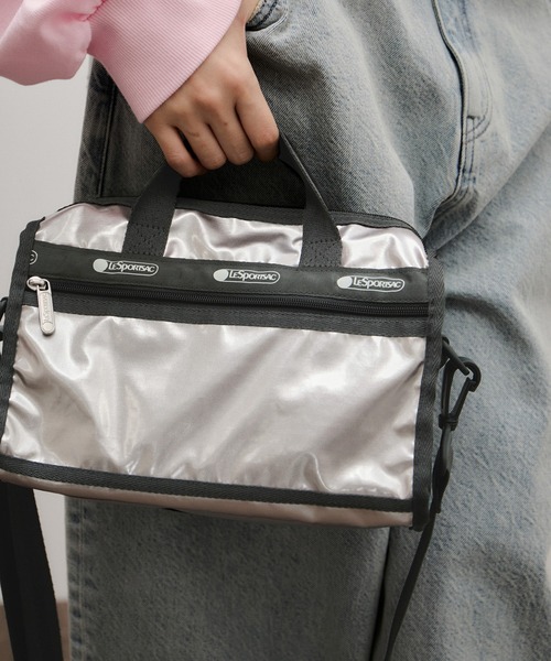 レスポートサック　アダムエロペ　コラボ　ショルダーバッグ　シルバー LeSportsac for ADAM ET ROPÉ】LARGE SPORTSAC LT｜ショルダーバッグ