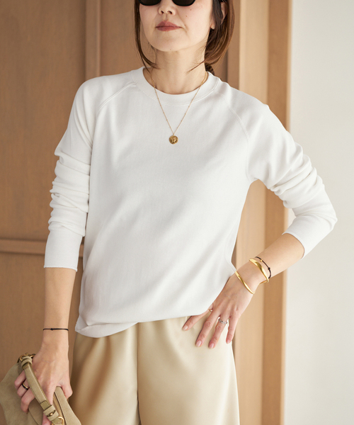 plage  premium フライス long Tシャツ plage（プラージュ） tシャツ 「追加」premiumフライス long Tシャツ