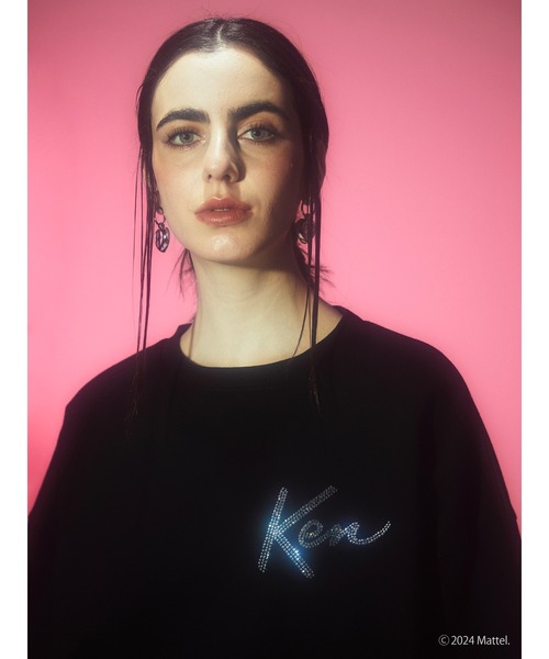 「PAMEO POSE」 スウェットカットソー「Barbieコラボ」 FREE ブラック レディース_画像6