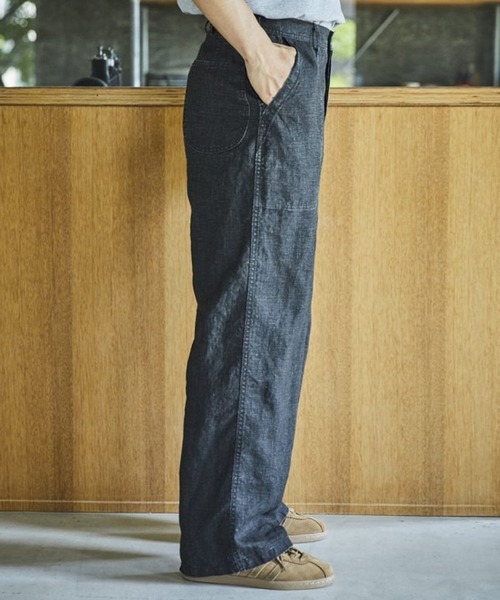 WWⅡ US オフィサーズパンツ orSlow（オアスロウ） パンツ WWII 40S U.S NAVY SUMI COATED LINEN