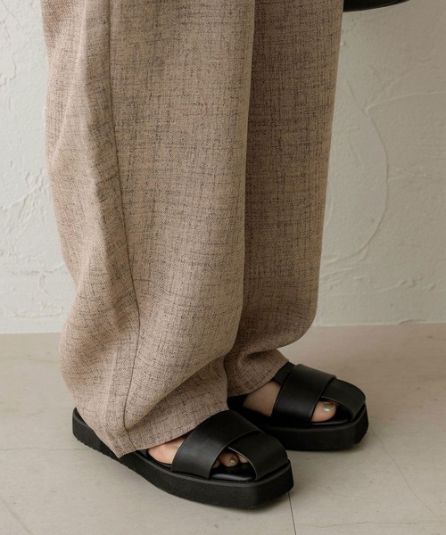 「NOAHL」 パンツ M ベージュ レディース_画像5