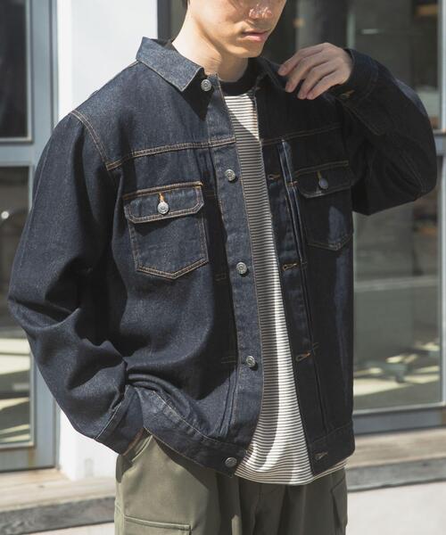 「ITEMS URBANRESEARCH」 デニムジャケット MEDIUM インディゴブルー メンズ_画像4