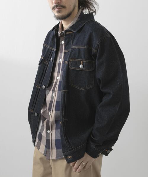 「ITEMS URBANRESEARCH」 デニムジャケット MEDIUM インディゴブルー メンズ_画像8