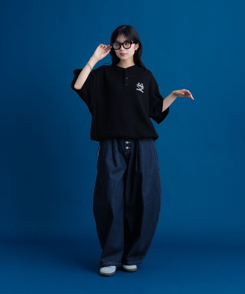 Remember. ヘンリーネック tシャツ ヘンリーネックサーマルドロー