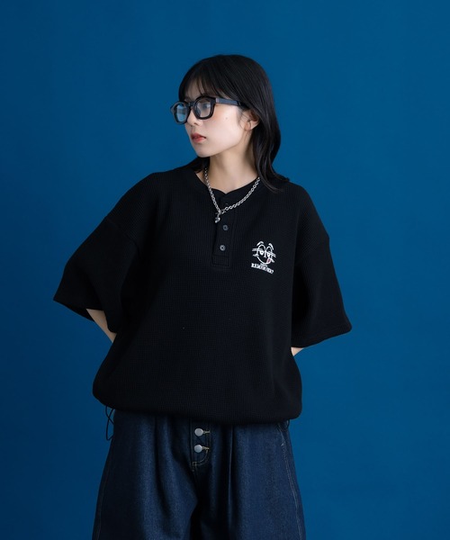 Remember. ヘンリーネック tシャツ ヘンリーネックサーマルドロー