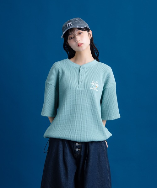 Remember. ヘンリーネック tシャツ ヘンリーネックサーマルドロー
