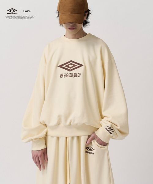 UMBRO×luis アンブロ スウェット トレーナー y2k 短丈　大人気 umbro（アンブロ） トレーナー スウェット 「UMBRO for Lui's」FADE