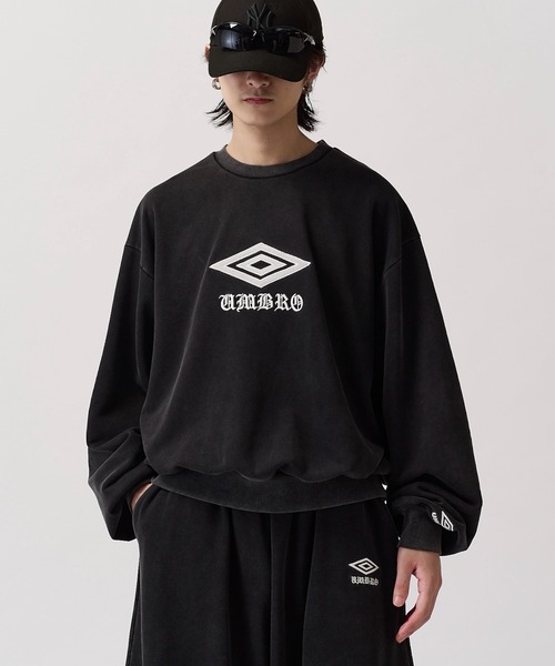 UMBRO×luis アンブロ スウェット トレーナー y2k 短丈　大人気 umbro（アンブロ） トレーナー スウェット 「UMBRO for Lui's」FADE