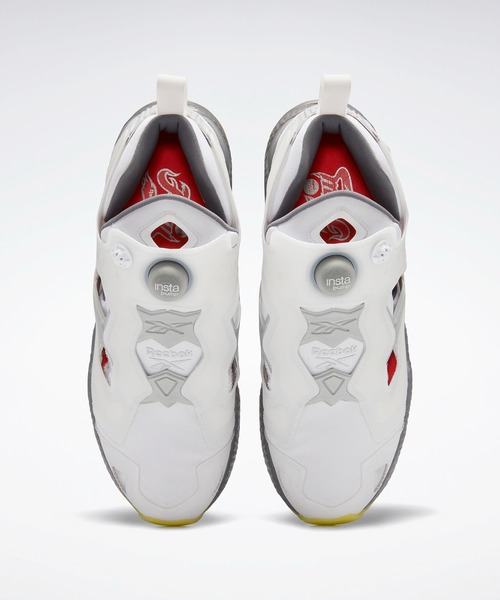 「Reebok」 ローカットスニーカー 24.5cm ホワイト×グレー メンズ_画像2