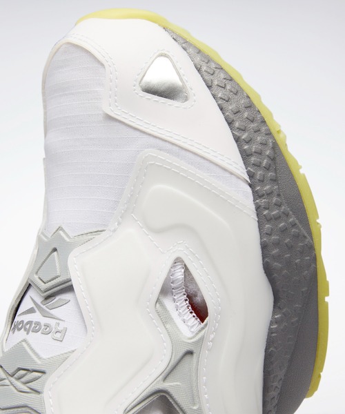 「Reebok」 ローカットスニーカー 24.5cm ホワイト×グレー メンズ_画像3