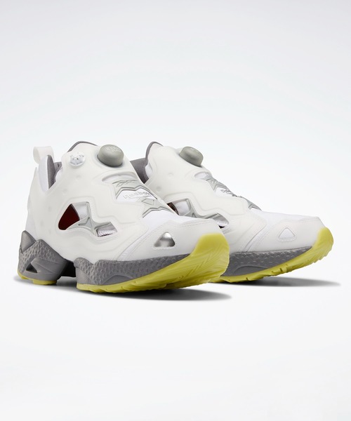 「Reebok」 ローカットスニーカー 24.5cm ホワイト×グレー メンズ_画像6