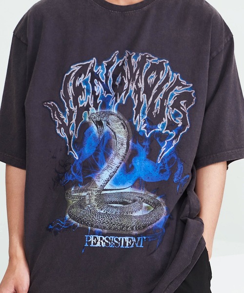 「SILVER BULLET」 「CavariA」半袖Tシャツ L グレー メンズ_画像2