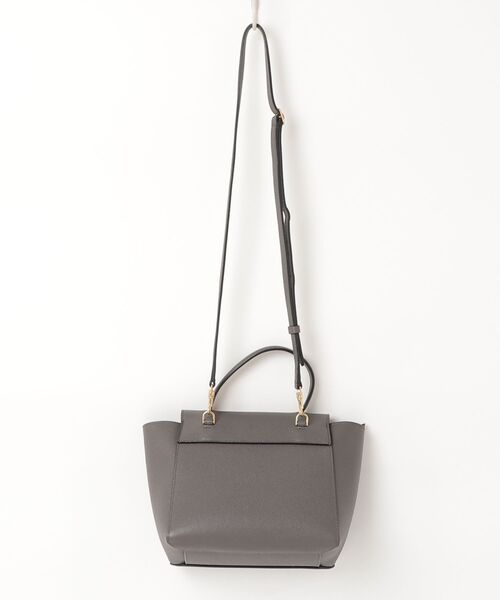 【美品】セリーヌ ベルトバッグ スモール 2way ショルダー レザー グレー CELINE（セリーヌ） ベルトバッグ 2WAYバッグ FREE グレー レディース