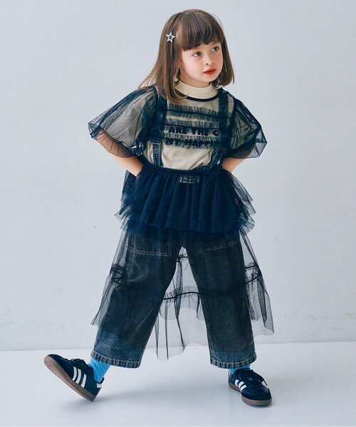 「p.premier」 「KIDS」スカート 140 ブラック キッズ_画像2