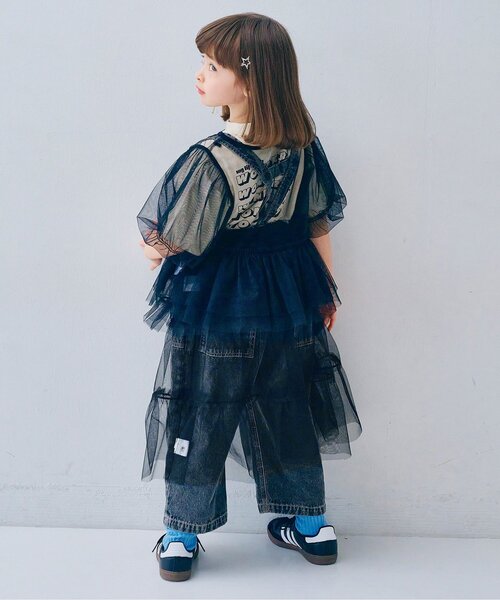 「p.premier」 「KIDS」スカート 140 ブラック キッズ_画像3