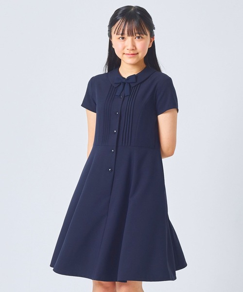CHOPIN（ショパン） 喪服 ワンピース 半袖ピンタックシャツワンピース