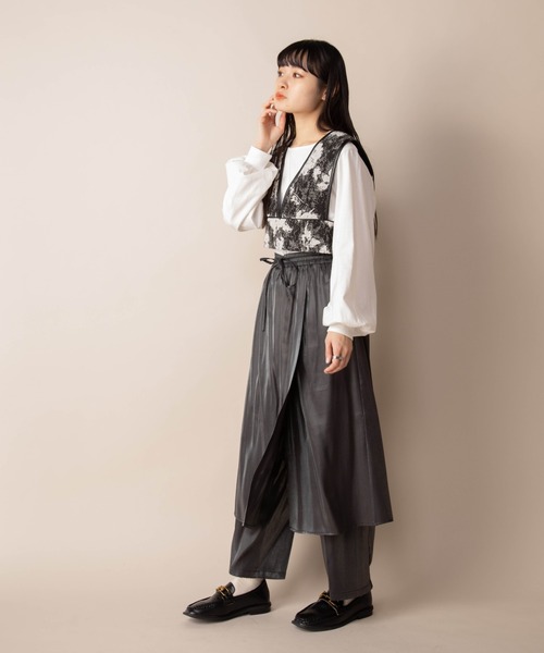 Mysa&Liina パンツ ラップスカート見えパンツ レディース