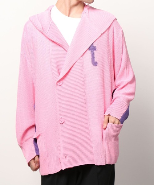 カーディガン TROLLS FACE PATCHED KNIT JK