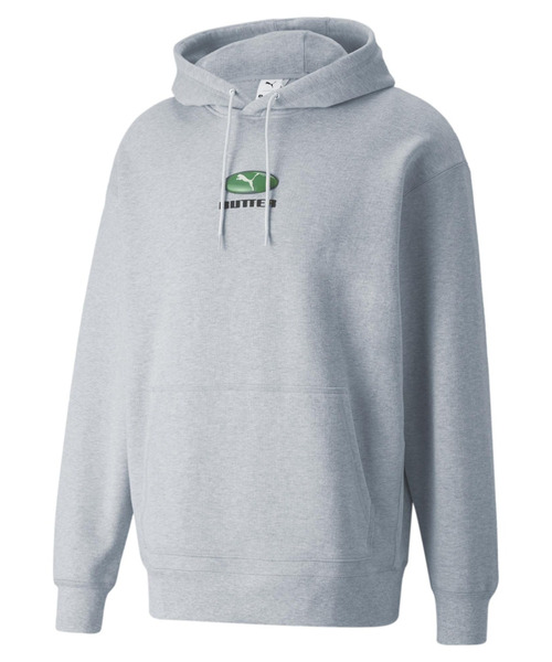 パーカー 【PUMA/プーマ】PUMA X BUTTER GOODS コラボモデル ルーズシルエット ワンポイントパーカー/フーディ 5340570