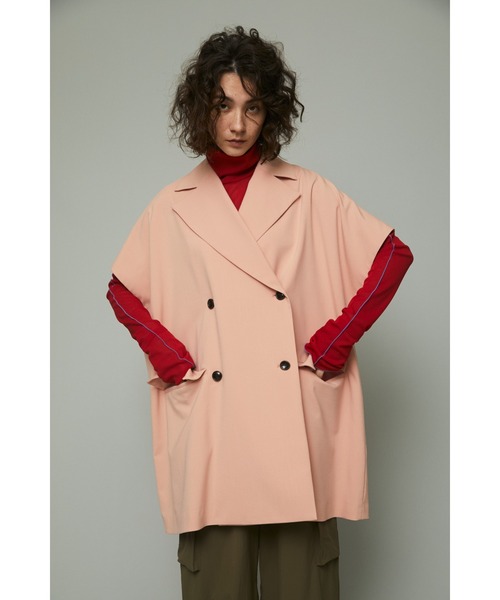 ヘリンドットサイ　HeRIN.CYE　オーバーサイズジレ HeRIN.CYE - オーバーサイズ ジレ - Over size gillet - KHIKI