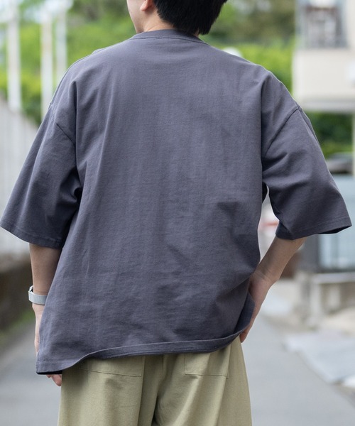 ジップポケット付きコットンTシャツ JOHN'S CLOSET tシャツ 「h」「Goodwear」USAコットン ポケット