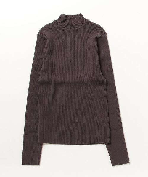ニット セーター 「S，M，Lサイズ展開」ハイネックリブニット