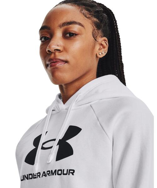 トレーナー スウェット UAライバルフリース  ビッグロゴ フーディー（トレーニング/レディース） レディース UNDER ARMOUR トレーナー スウェット UAライバルフリース